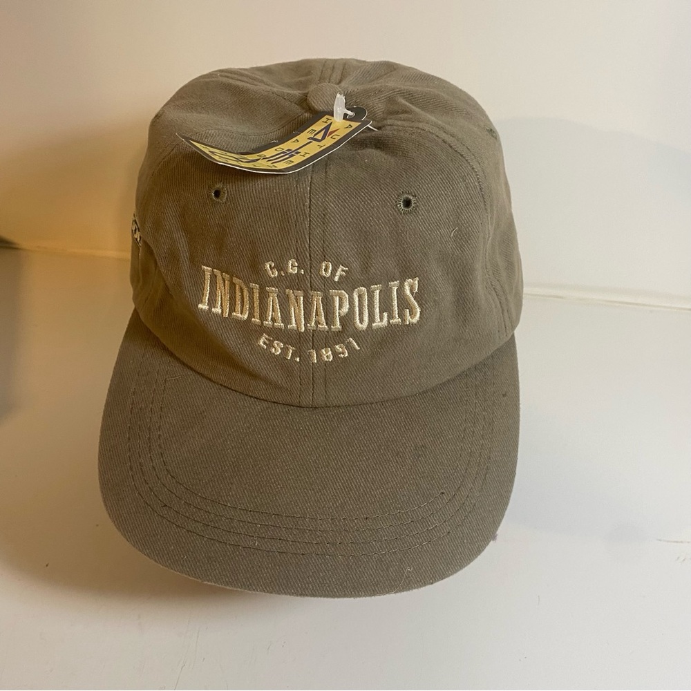 NWT “C G of Indianapolis” “2000” Adjustable Trucker Hat Authentic Ahead Headgear